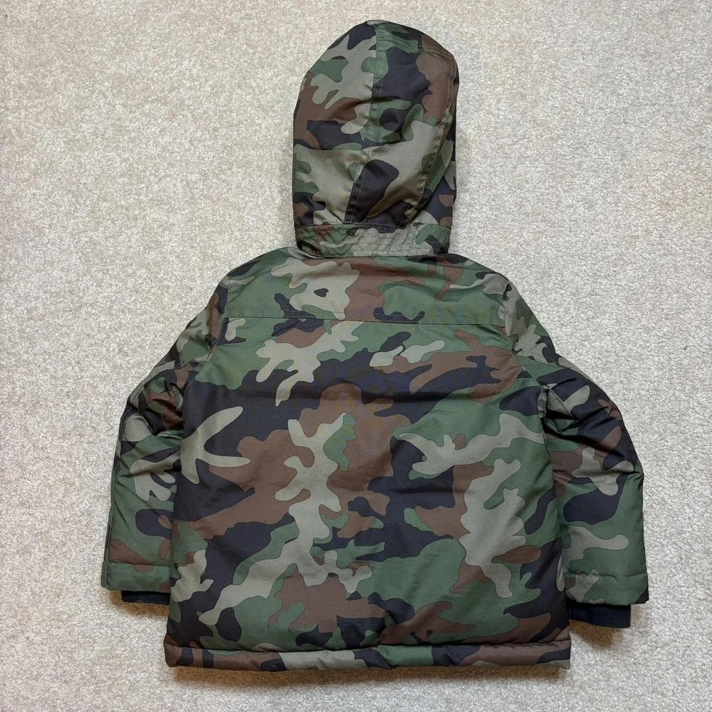 Polo Ralph Lauren Puffer Jacket Toddler‎ 2T Green Camo Hooded Coat Insulated